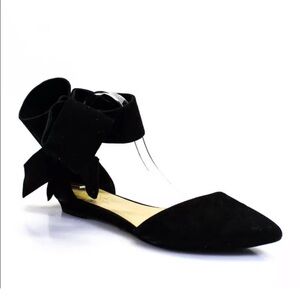 Aminah Abdul Jillil Sz 10 Black Suede Flat Sexy Sandals Evening EU 41 Pointed